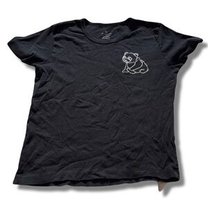 Swarovski Panda Graphic Tee – Size L | 100% Cotton | Crystal Embellished |